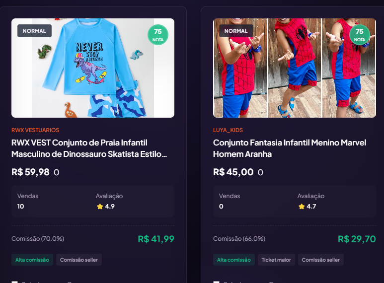 Plataforma Zyra - Radar de Produtos